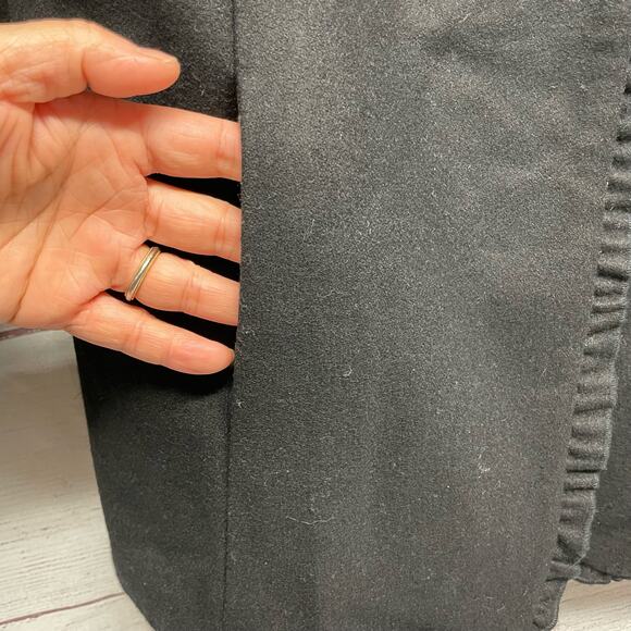 Ann Taylor Factory Black Wool Blend Peacoat Jacket Size Petite M - Picture 5 of 13